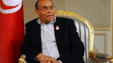 Le président tunisien Moncef Marzouki à Tunis, le 14 janvier 2013 [Fethi Belaid / AFP]