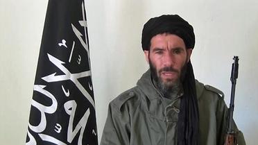 Une capture d'écran non datée d'une vidéo où apparaît le chef islamiste Mokhtar Belmokhtar [ / ANI/AFP/Archives]