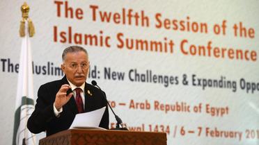 Le secrétaire général de l'Organisation de la coopération islamique (OCI), le Turc Ekmeleddin Ihsanoglu, le 7 février 2013 au Caire [Khaled Desouki / AFP/Archives]