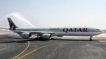Un Airbus A340-600 de la Qatar Airways [Karim Jaafar / AFP/Archives]