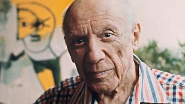 Pablo Picasso le 13 octobre 1971 à Mougins [Ralph Gatti / AFP/Archives]