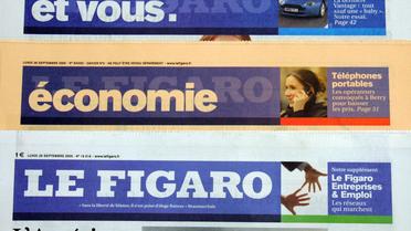 Une ancienne Une du journal Le Figaro [Damien Meyer / AFP/Archives]