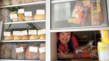 Un kiosque de produit alimentaires à Donetsk, le 6 juin 2011 [Franck Fife / AFP/Archives]
