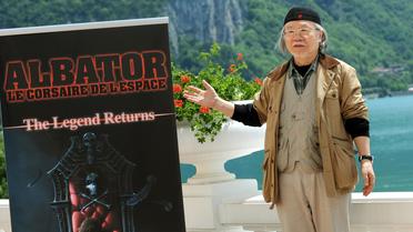 L'auteur de manga japonais Leiji Matsumoto présente le film "Albator" le 10 juin 2011 à Annecy [Jean-Pierre Clatot / AFP/Archives]