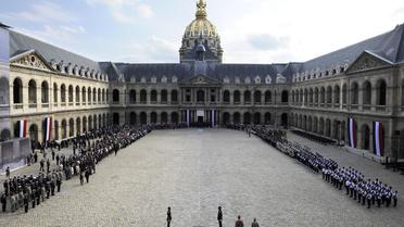 Journée d'hommage aux harkis, le 25 septembre 2011 aux Invalides, à Paris [Lionel Bonaventure / AFP/Archives]