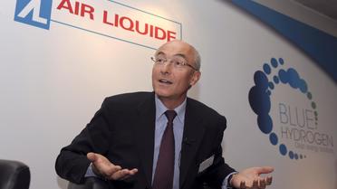 Le PDG d'Air Liquide Benoît Potier en conférence de presse à Marcoussis, le 4 octobre 2011 [Eric Piermont / AFP/Archives]