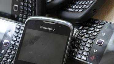 Des téléphones portables Blackberry [Damien Meyer / AFP/Archives]