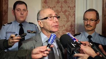 Le procureur de la république d'Amiens, Bernard Farret, s'exprimant  le 16 janvier 2012 sur l'affaire du meurtre de Elodie Kulik [Denis Charlet / AFP/Archives]