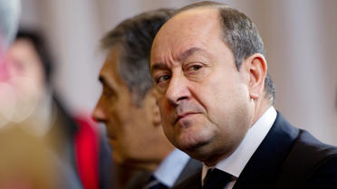Le directeur central du renseignement intérieur, Bernard Squarcini, assiste à la conférénce de presse le 17 janvier 2012 à Paris [Martin Bureau / AFP/Archives]