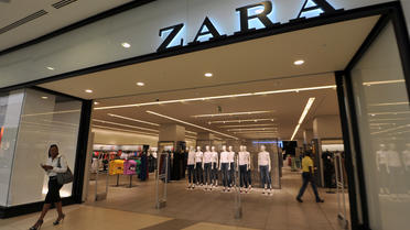 Le magasin Zara de Johannesbourg, le 18 janvier 2012 [Alexander Joe / AFP]