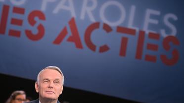 Le Premier ministre Jean-Marc Ayrault sur le plateau de France 2 pour "Des paroles et des actes", le 27 septembre 2012 [Bertrand Langlois / AFP]