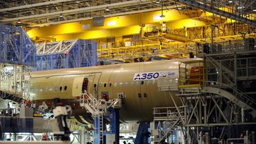Usine de montage de l'Airbus A350, à Toulouse, le 23 octobre 2012 [Remy Gabalda / AFP/Archives]