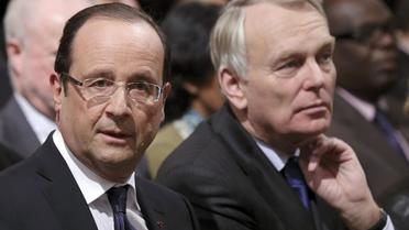 Le président François Hollande et le Premier ministre Jean-Marc Ayrault à Paris le 19 novembre 2012 [Philippe Wojazer / AFP/Archives]