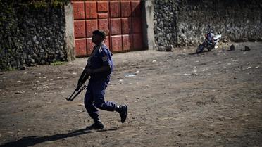 Un policier à Goma, en RDC, en décembre 2012 [Phil Moore / AFP/Archives]