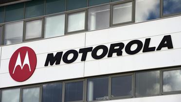 Le logo du fabricant de téléphones portables, Motorola, filiale de Google, le 26 décembre 2012 [Remy Gabalda / AFP./Archives]