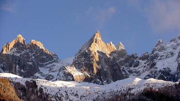 Le massif du Mont-Blanc, en décembre 2012 [Jean-Pierre Clatot / AFP/Archives]