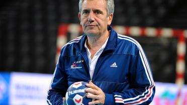 L'entraîneur de l'équipe de France de handball Claude Onesta lors d'un entraînement à Montpellier le 8 janvier 2013 [Pascal Guyot / AFP]