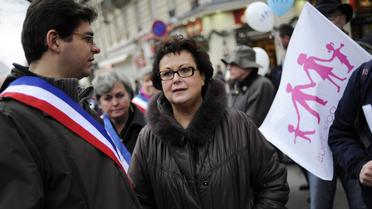 Christine Boutin, présidente du Parti chrétien-démocrate, le 13 janvier 2013 à Paris [Fred Dufour / AFP]