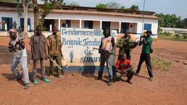 Des rebelles centrafricains de la coalition Séléka à Sibut, à 75 km de la capitale Bangui, le 17 janvier 2013 [Patrick Fort / AFP/Archives]
