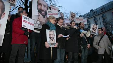 Manifestation de soutien à Nadir Dendoune le 1er février 2013 à Paris [Jacques Demarthon / AFP/Archives]