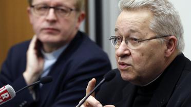 Le chef de l'Eglise catholique française, Mgr André Vingt-Trois, le 11 février 2013 à Paris [Pierre Verdy / AFP]