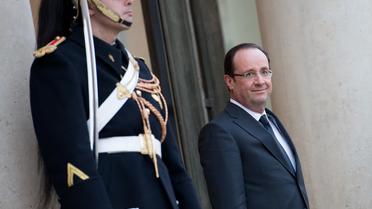 François Hollande le 5 mars 2013 sur le perron de l'Elysée [Bertrand Langlois / AFP/Archives]