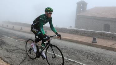 Le coureur Pierre Rolland s'entraîne avant le Critérium international, à Ospedale (Corse), le 22 mars 2013 [Pascal Pochard-Casbianca / AFP/Archives]