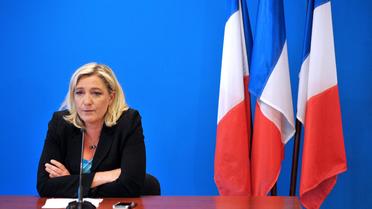 La présidente du Front national, Marine Le Pen, le 26 mars 2013 à Nanterre, près de Paris [Pierre Andrieu / AFP]