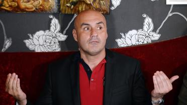 Le leader de Troisième Voie, Serge Ayoub, le 8 juin 2013 dans un café parisien [Lionel Bonaventure / AFP]