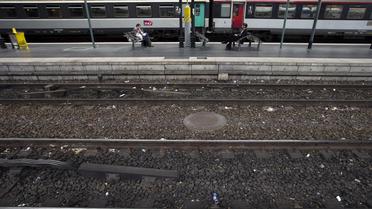 Des personnes attendent un train à la Gare du Nord à Paris [Joel Saget / AFP/Archives]