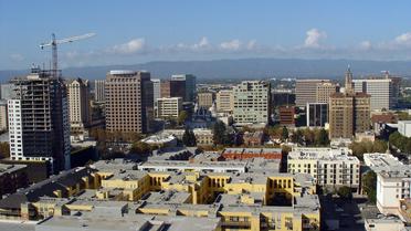 Vue aérienne de San José, dans la Silicon Valley [Helene Labriet-Gross / AFP/Archives]