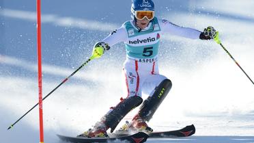 L'Autrichienne Marlies Schild, lors du slalom d'Aspen, le 25 novembre 2012. [Don Emmert / AFP/Archives]