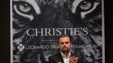Une vente aux enchères organisée à New York sous le parrainage de Leonardo DiCaprio, le 13 mai 2013 [Emmanuel Dunand / AFP]