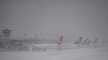 Depuis vendredi, la compagnie Turkish Airlines a dû annuler 660 vols en raison des conditions météorologiques.