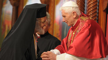 Le pape en visite au Liban le 14 septembre 2012.