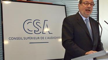 Hervé Bourges, alors président du CSA, le 21 juin 1999 à Paris [JACK GUEZ / AFP/Archives]