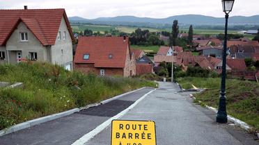 Une rue de Lochwiller (Bas-Rhin) devenue impraticable, le juillet 2013  [Frederick Florin / AFP/Archives]