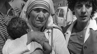 Mère Theresa à Beyrouth, le 14 août 1982 [DOMINIQUE FAGET / AFP/Archives]