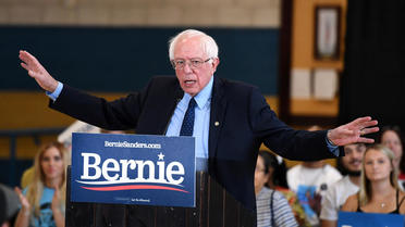 Le candidat démocrate Bernie Sanders lors d'un meeting à Cheyenne, Nevada, le 4 août dernier.