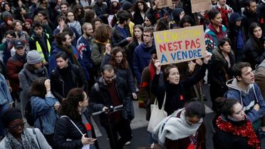 Manifestation de lycéens, le 6 décembre 2018 à Paris [Thomas SAMSON / AFP]