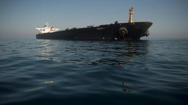 Le pétrolier Grace 1 au large de Gibraltar le 15 août 2019 [JORGE GUERRERO / AFP/Archives]