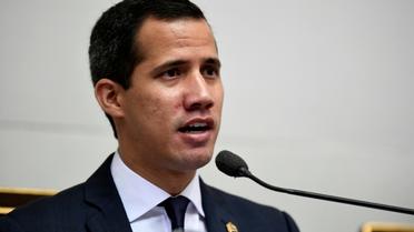 L'opposant vénézuélien Juan Guaido, à l'Assemblée nationale à Caracas, le 5 juillet 2019 [Federico Parra / AFP]