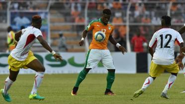 L'Ivoirien Serge Aurier (c) lors d'un match de qualification contre le Mali, le 8 octobre 2016 à Bouaké [ISSOUF SANOGO / AFP]