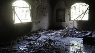L'intérieur dévasté du consulat des Etats-Unis après un attentat, le 13 septembre 2012 à Benghazi  [Gianluigi Guercia / AFP/Archives]