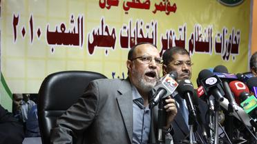 Essam al-Erian, l'un des dirigeants des Frères musulmans, le 22 novembre 2010 au Caire [Khaled Desouki / AFP]
