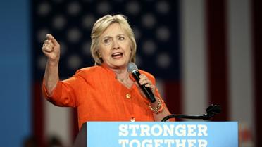 Hillary Clinton en Floride, le  8 août 2016 [Gregg Newton / AFP/Archives]