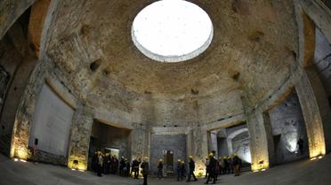 Visite virtuelle de l'antique demeure de Néron à Rome, me 22 mars 2017 [ANDREAS SOLARO / AFP]