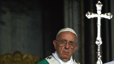 Le pape François célèbre la messe sur la place de la Révolution, le 20 septembre 2015 à La Havane [FILIPPO MONTEFORTE / AFP]