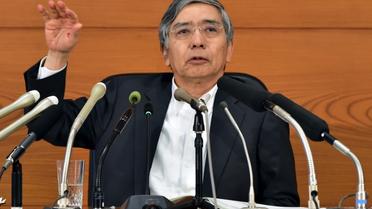 Le gouverneur de la Banque du Japon, Haruhiko Kuroda, le 7 octobre 2015 à Tokyo [Yoshikazu Tsuno / AFP/Archives]