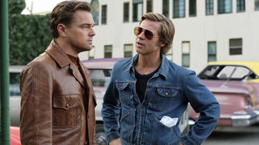 Leonardo DiCaprio et Brad Pitt se donnent pour la première fois la réplique à l'écran. 